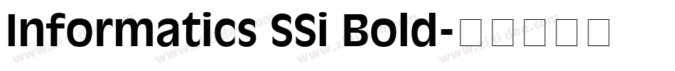 Informatics SSi Bold字体转换